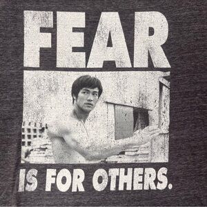 Bruce Lee Charcoal Graphic T-Shirt for Men